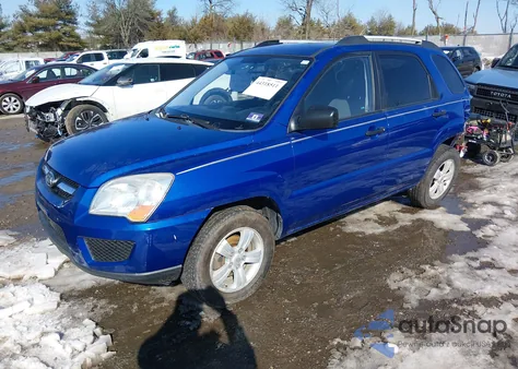 2009 Kia Sportage Lx from USA, damaged, VIN KNDJF724897626220